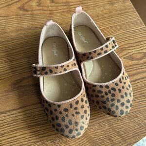 Cat & Jack girls 11 leopard flats